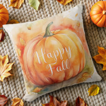 herfst pompoen herfst oranje waterverf