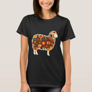 Herfst Pompoen Herfst Schaap Thanksgiving Vrouwen T-shirt