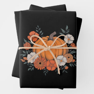 Herfst  Pompoen Herfst Thanksgiving Inpakpapier Vel