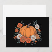 Herfst  Pompoen Herfst Thanksgiving Kaart (Voorkant / Achterkant)