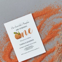 Herfst pompoen herfst Twins eerste verjaardagsfees