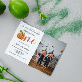 Herfst pompoen herfst Twins eerste verjaardagsfees Kaart