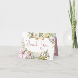 Herfst pompoen herfstbedankkaart