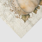 Herfst pompoen herfstbladeren bloemenhout decoupag tissuepapier (Detail)