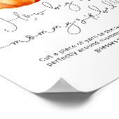 Herfst pompoen Hoe groot is mama's buik spel Poster (Hoek)