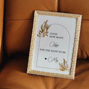 Herfst Pompoen hoeveel kisses vrijgezellenfeest sp Poster