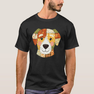 Herfst Pompoen Hond Herfst Oogst Halloween T-shirt