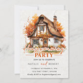 Herfst Pompoen Housewarming Party Kaart (Voorkant)