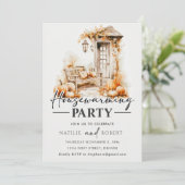Herfst Pompoen Housewarming Party Kaart (Staand voorkant)