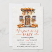 Herfst Pompoen Housewarming Party Kaart (Voorkant)