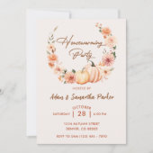 Herfst Pompoen Housewarming Party Uitnodiging (Voorkant)