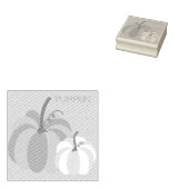 Herfst Pompoen Hout Stamp voor Gepersonaliseerde A Rubberstempel (Gestempeld)