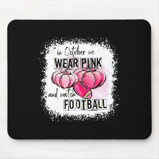 Herfst pompoen in oktober Draag we roze en kijk na Muismat (Voorkant)