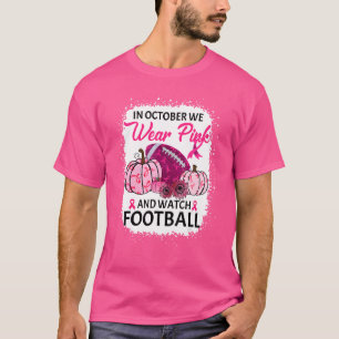 Herfst pompoen in oktober Draag we roze en kijk na T-shirt