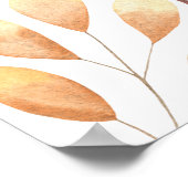 Herfst Pompoen in pet - Welkom baby shower Poster (Hoek)