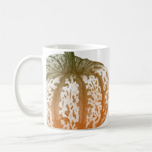 Herfst Pompoen Inkt Stipple Tekening Halloween Koffiemok