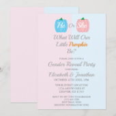 Herfst pompoen kaart (Voorkant / Achterkant)