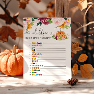 Herfst pompoen kinderen boeken emoji pictionary sp