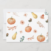 Herfst Pompoen Kinderen Verjaardag Foto Bedankt Ka (Achterkant)