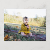 Herfst Pompoen Kinderen Verjaardagsfeestje Foto Be Briefkaart (Voorkant)