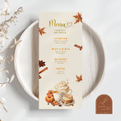 Herfst Pompoen Koffie Brouwen Plat Menu