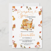 Herfst Pompoen Kruid & Alles Mooie 2e Verjaardag Kaart (Voorkant)