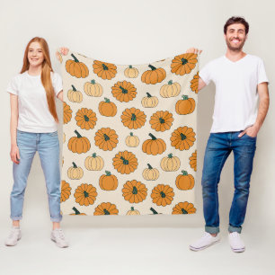 Herfst pompoen kruid kleuren herfst pompoenen Than Fleece Deken