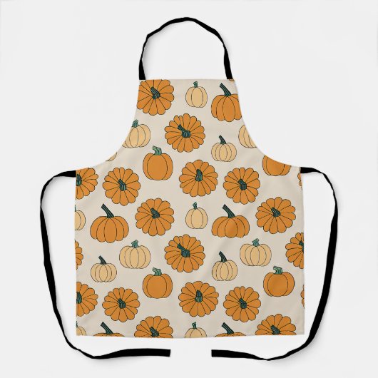 Herfst pompoen kruid kleuren herfst pompoenen Than Schort (Voorkant)