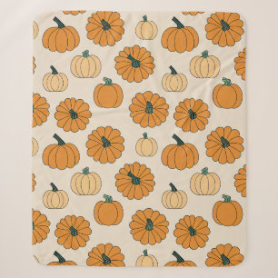 Herfst pompoen kruid kleuren herfst pompoenen Than Sherpa Deken