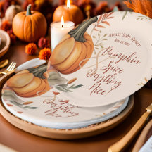 Herfst pompoen kruiden Baby shower herfst Waterver