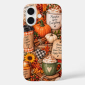 Herfst Pompoen Kruiden Collage Case-Mate iPhone Case (Achterkant)