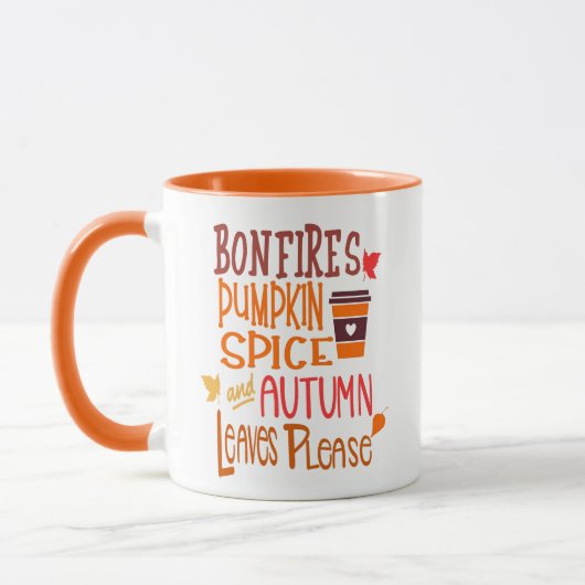 Herfst Pompoen Kruiden Mok (Links)