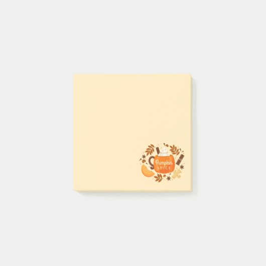 Herfst Pompoen Kruiden Post-It Notities Post-it® Notes (Voorkant)