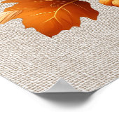 Herfst pompoen kunstwerk Poster (Hoek)