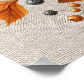 Herfst pompoen kunstwerk Poster (Hoek)