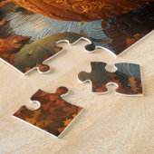 Herfst pompoen kunstwerk puzzel (Zijkant)