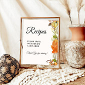 Herfst Pompoen Laat je Recepten Bruidsmeisjesfeest Poster