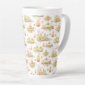 Herfst pompoen laat rustieke vakantie Thanksgiving Latte Mok (Rechterhoek)