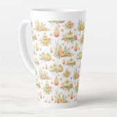 Herfst pompoen laat rustieke vakantie Thanksgiving Latte Mok (Linkerhoek)