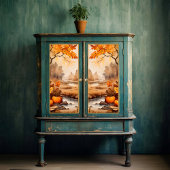  Herfst Pompoen Landschap Decoupage Print Tissuepapier