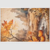  Herfst Pompoen Landschap Decoupage Print Tissuepapier (Voorkant)
