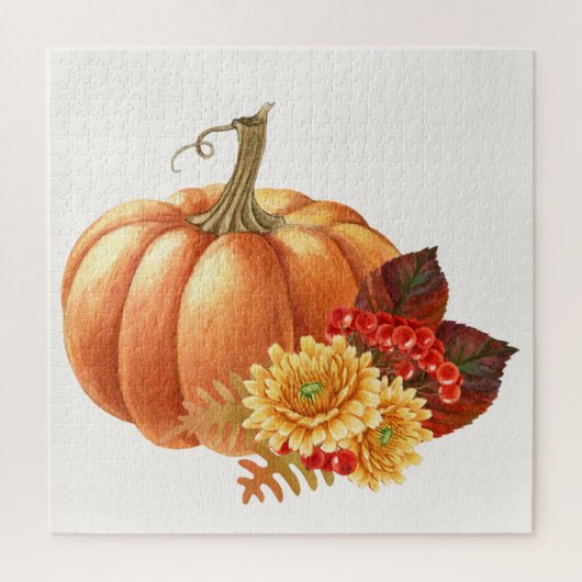 Herfst Pompoen Legpuzzel (Verticaal)