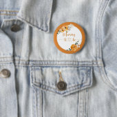 Herfst pompoen mama om Button te zijn (In situ)