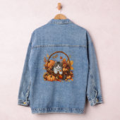 Herfst Pompoen Mand met Schattigee Katten Denim Jacket (Hangar)