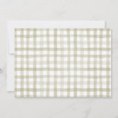 Herfst Pompoen Meisje Babykleding Baby shower Bedankkaart (Achterkant)