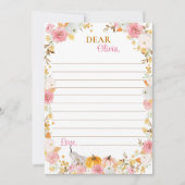 Herfst Pompoen Meisje Tijd Capsule Opmerking Beric Bedankkaart (Voorkant)