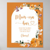 Herfst pompoen met mosterdaarstang poster (Voorkant)