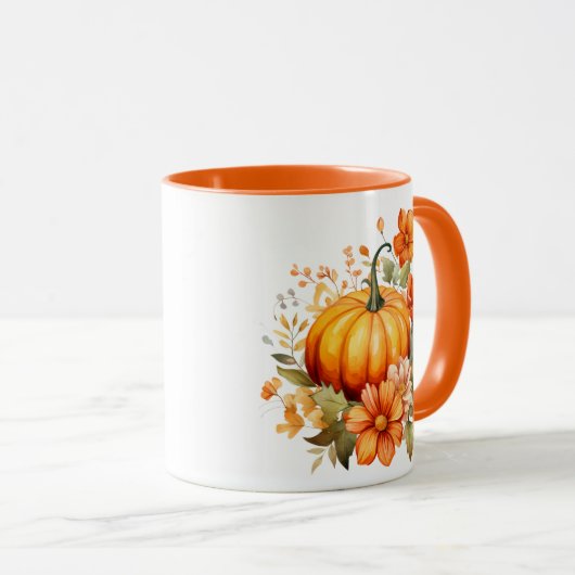 Herfst Pompoen Mok (Voorkant rechts)