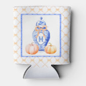 Herfst pompoen | Monogram gemberpot Blikjeskoeler (Voorkant)