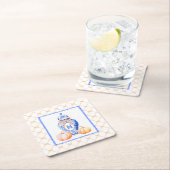 Herfst pompoen | Monogram gemberpot Kartonnen Onderzetters (Insitu)